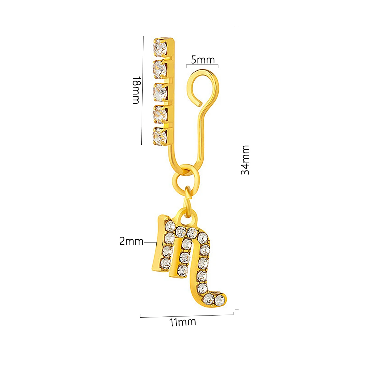 Body Jewelry And Earrings - Paquete de Clips de Metal para