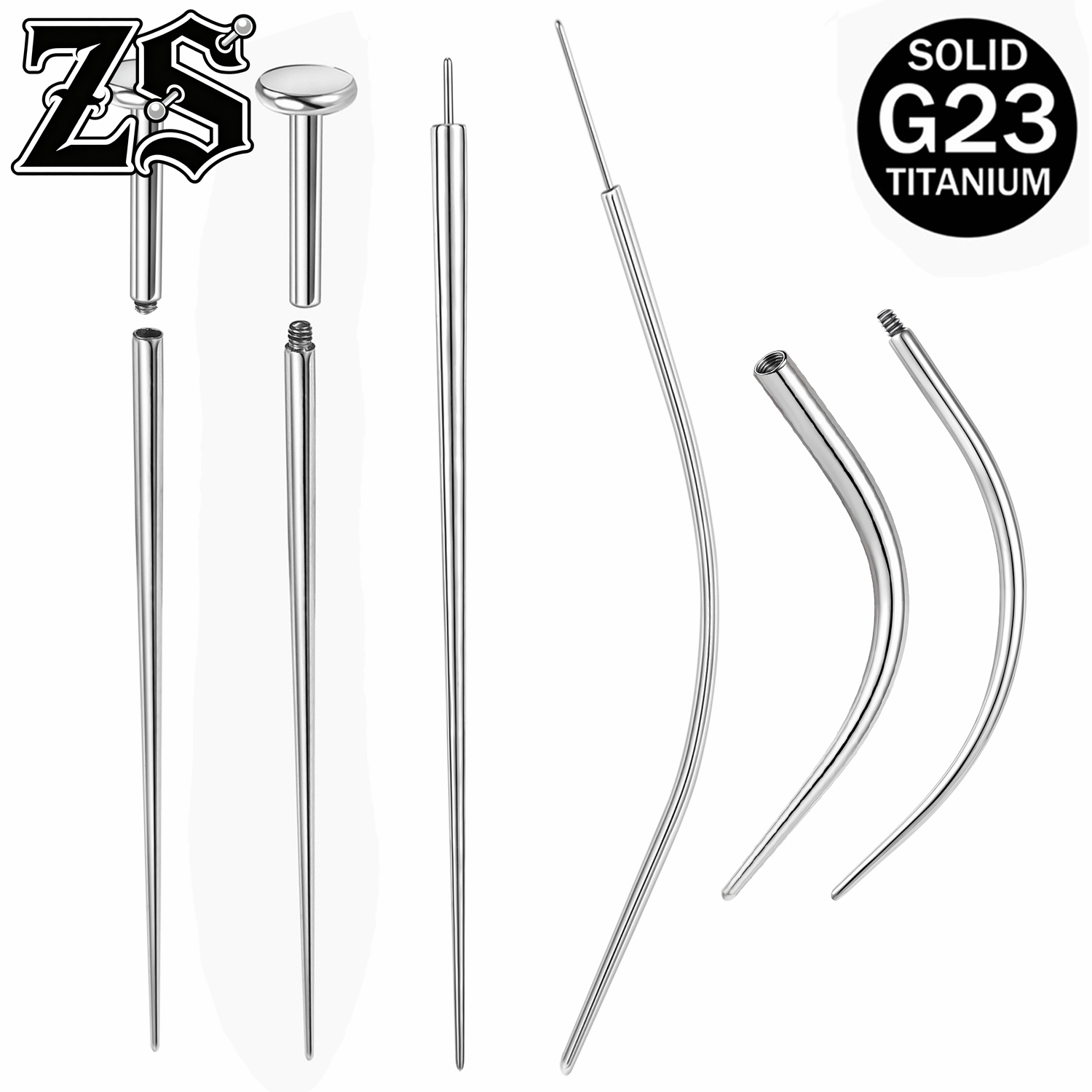 Zs Body Jewelry - ZS ASTM F136 Acero de titanio