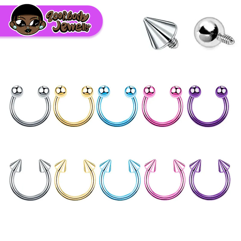 Zoor Body Jewelry - 5 uds ASTM F136 Piercing de