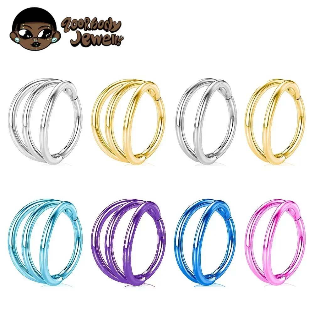 Zoor Body Jewelry - ASTM F136 titanio 3 capas tabique