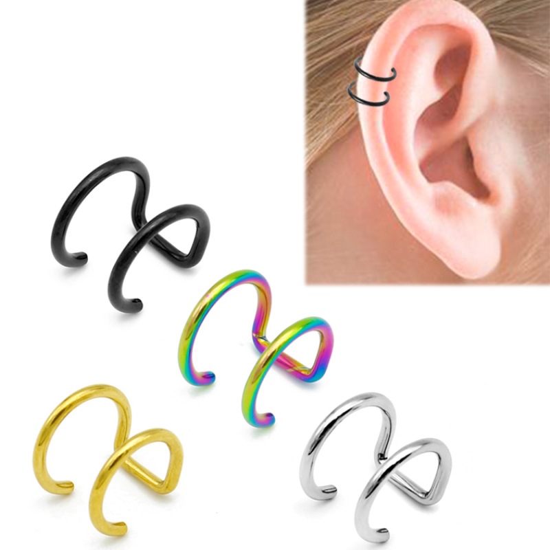 Body Jewelry And Earrings - 2 Piezas de Pendientes de Clip