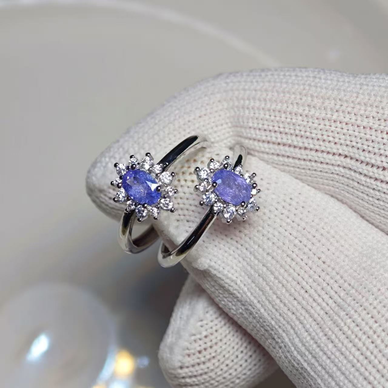 Body Jewelry Wholesale - Anillo de Tanzanita Natural Ajustable, Joyería