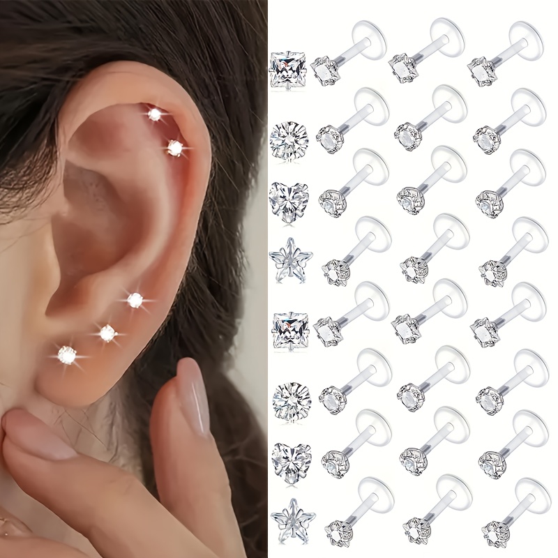 Helix Cartilage Ring - 9 piezas de joyería de piercing