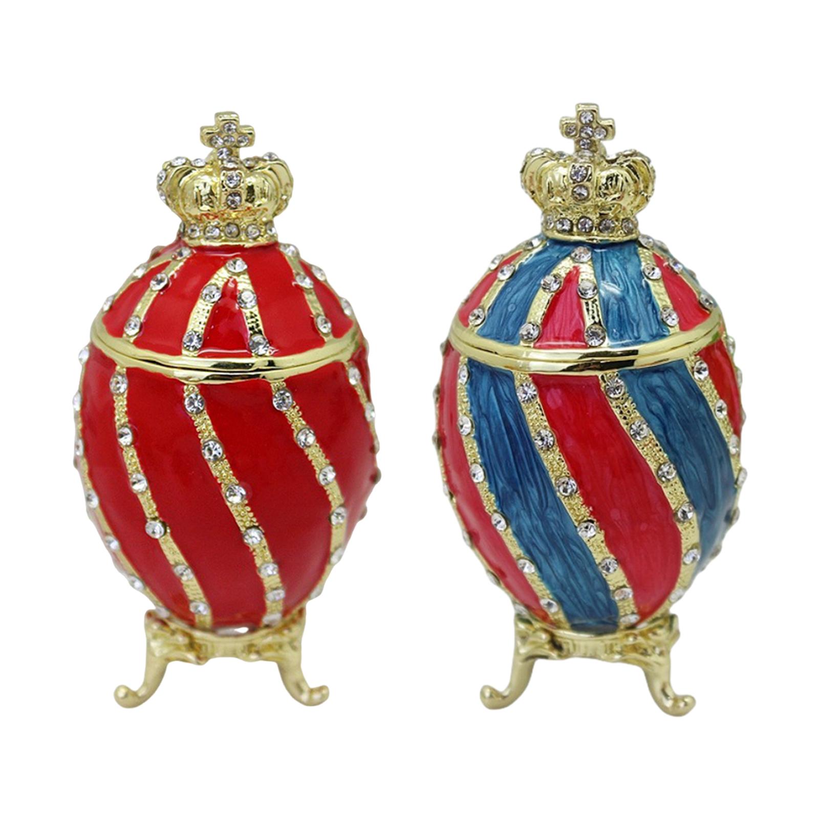 Body Jewelry Jewelry Box - Faberge-caja de baratijas de huevo, contenedor,