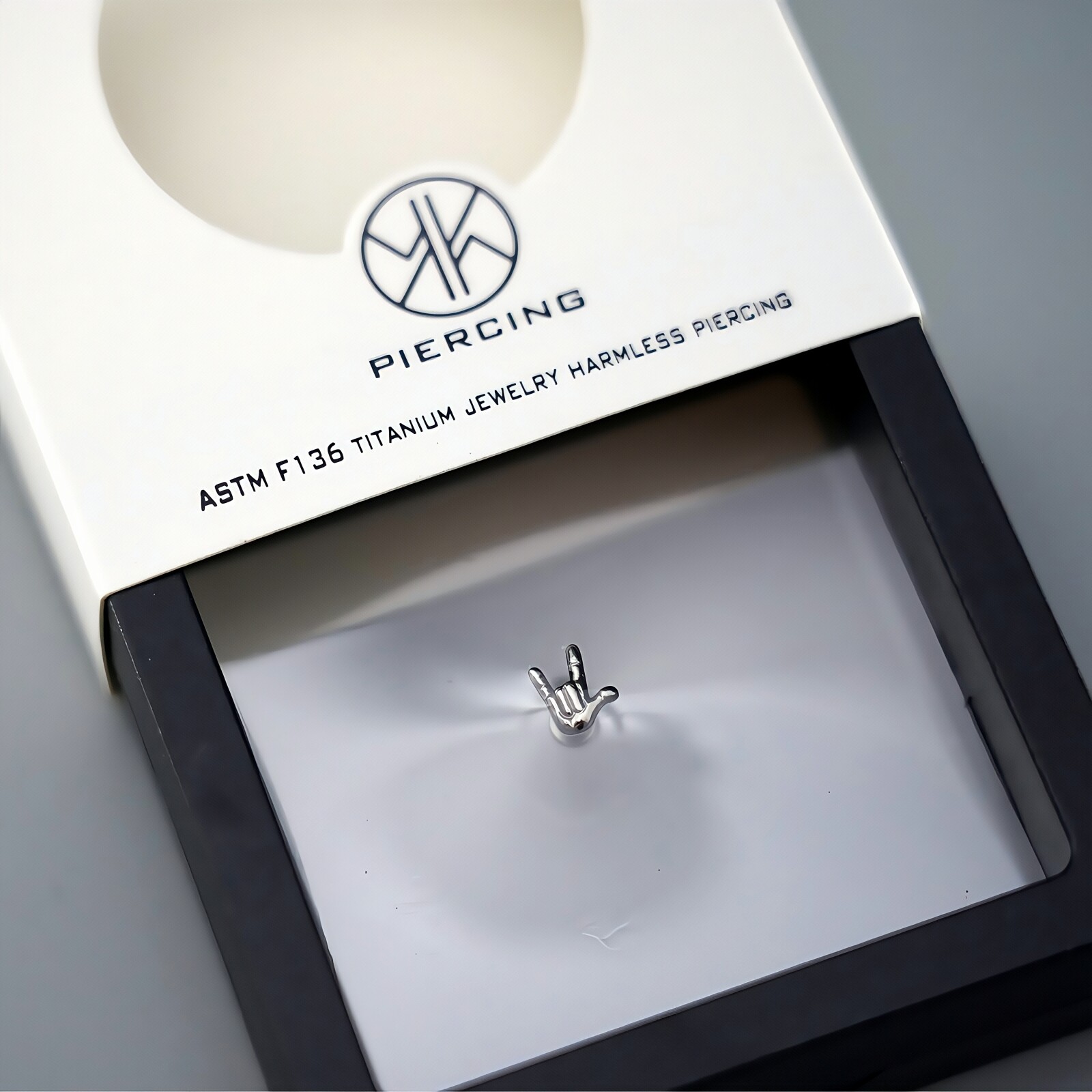 Body Jewelry Jewelry Box - Titanio Stud Pendientes hilo interno dedo