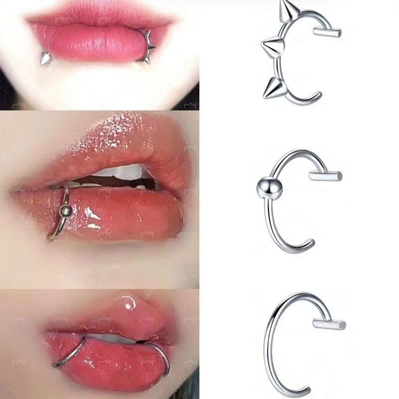 Body Jewelry And Earrings - Anillo de nariz falso de acero