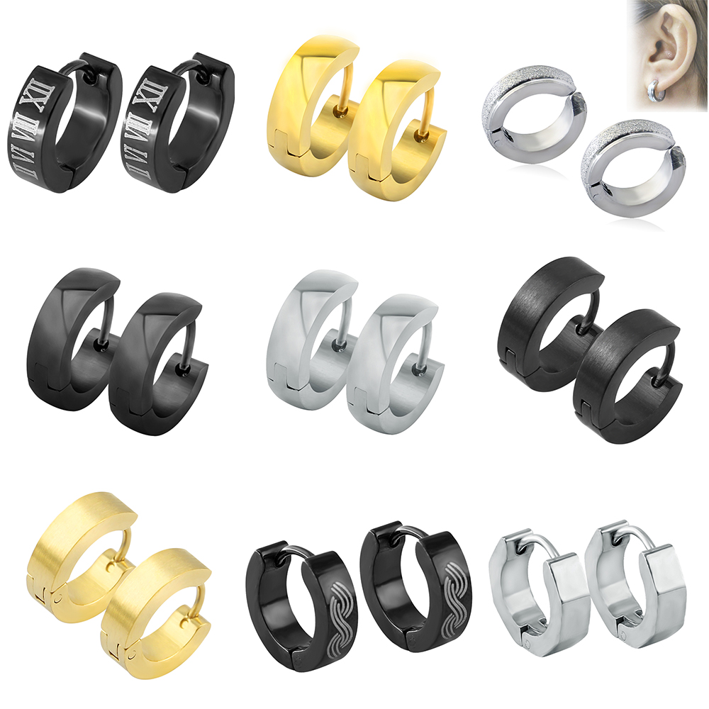 Zs Body Jewelry - ZS Kpop-pendientes de Aro para hombre