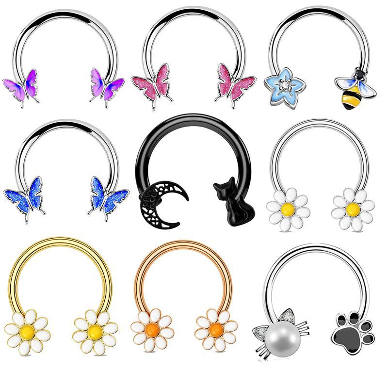 Body Jewelry And Earrings - Pendientes de Aro de Acero Quirúrgico