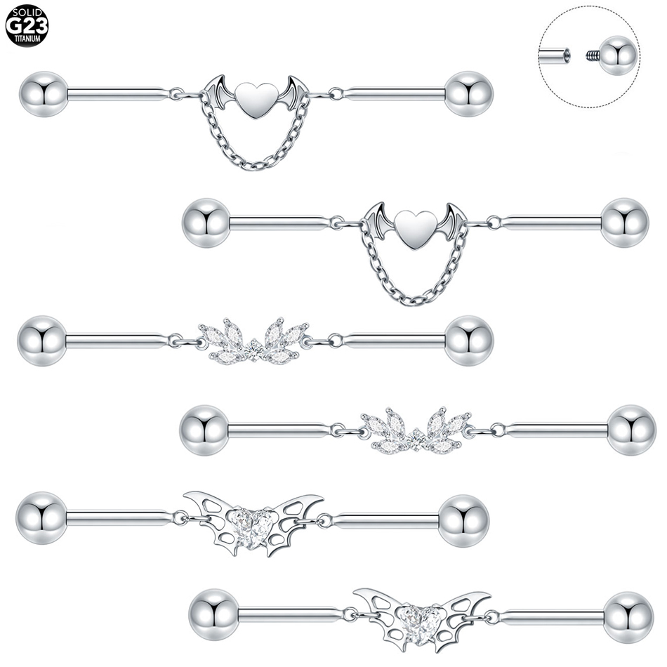 Body Jewelry Industrial - Piercing de hélice Industrial de titanio