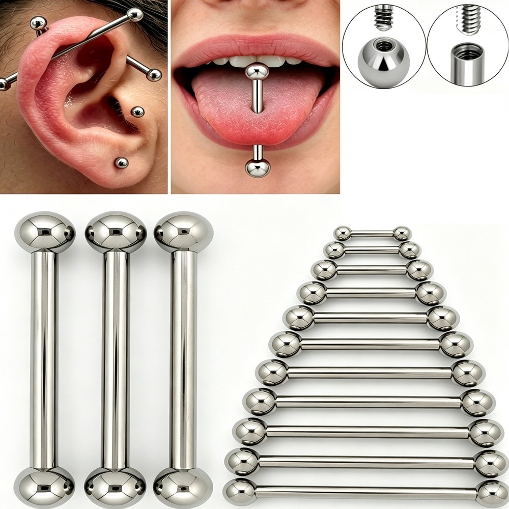 Body Jewelry Industrial - Piercings de Titanio G23 de 14G