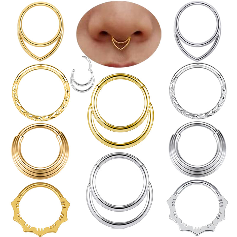Pendientes de aro para la nari - Body Jewelry And Earrings reseña y precio