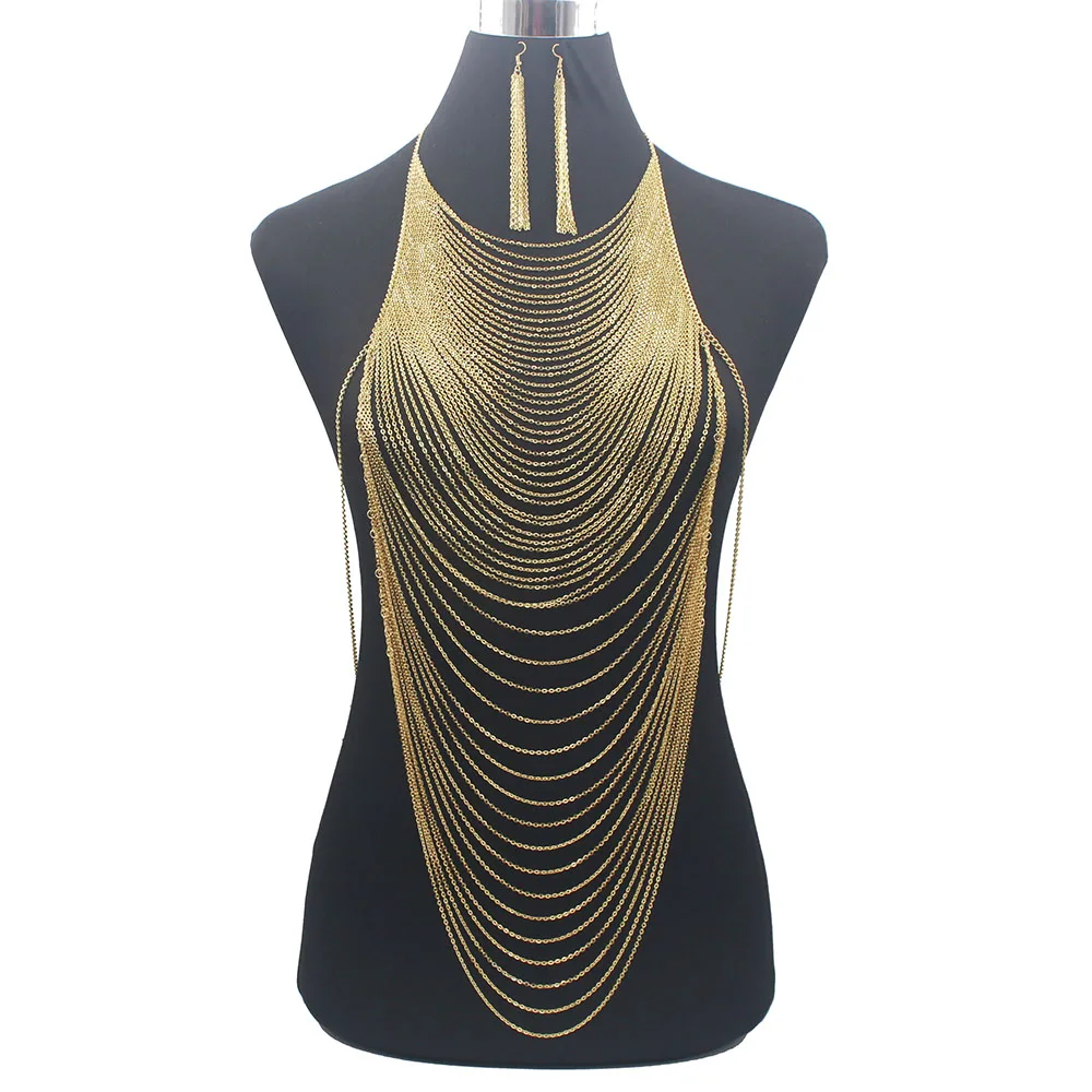Collar de arnés de esclavo con - Body Jewelry Materials reseña y precio