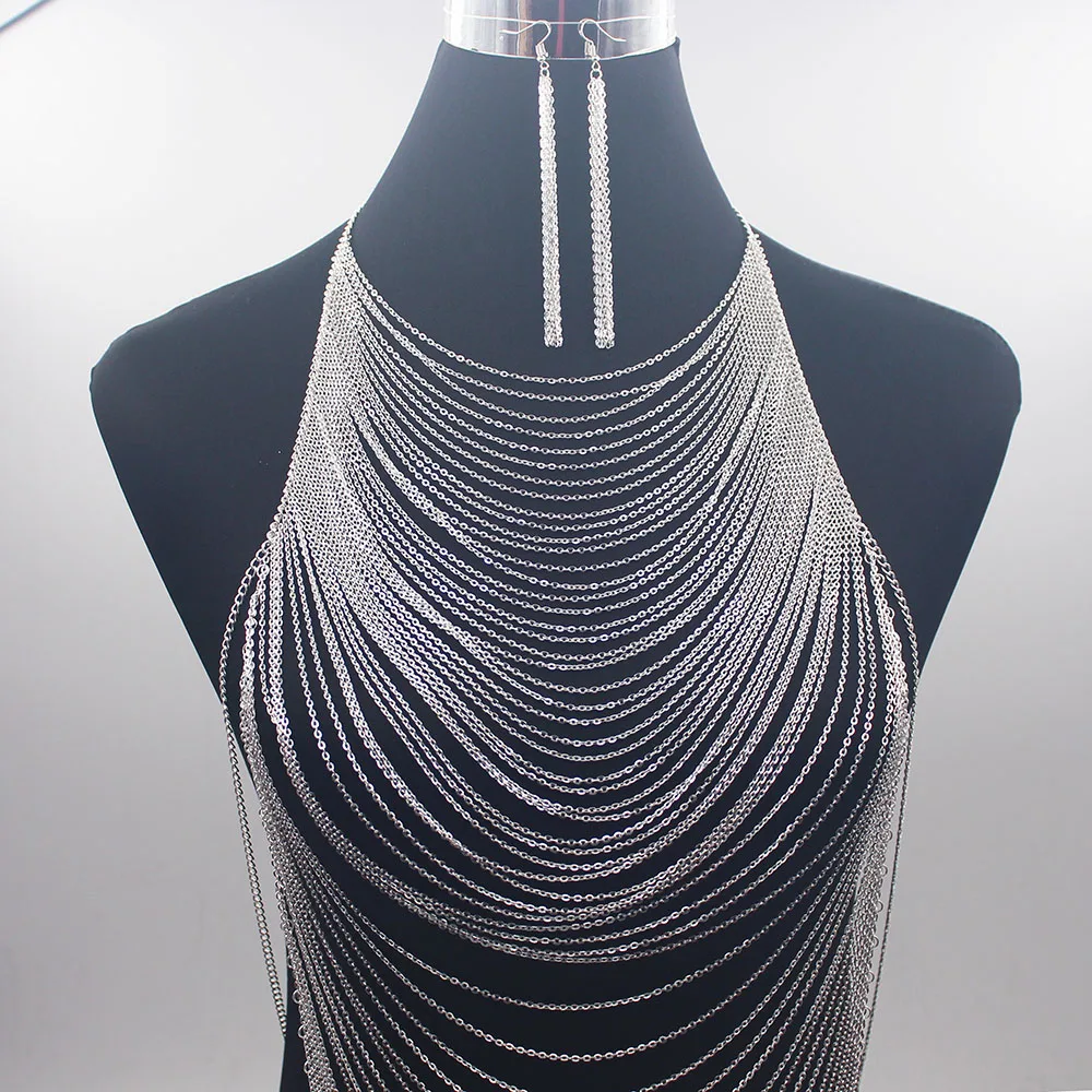 Collar de arnés de esclavo con - Body Jewelry Materials reseña y precio