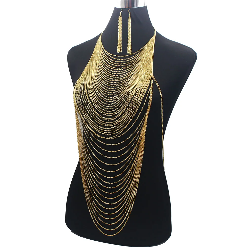 Collar de arnés de esclavo con - Body Jewelry Materials reseña y precio