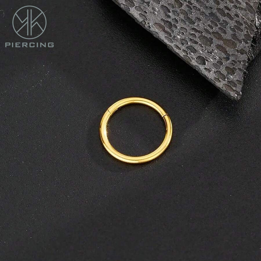 1pc 16G / 18G / 20G titanio or - Clicker Ring Seamless reseña y precio