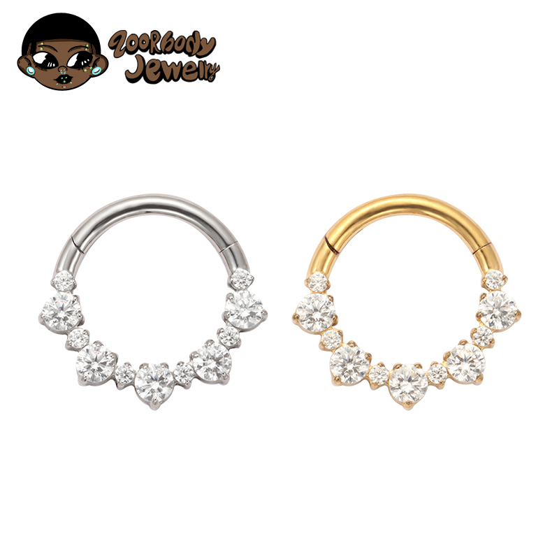 ASTM F136 TItánio Daith Clicke - Zoor Body Jewelry reseña y precio