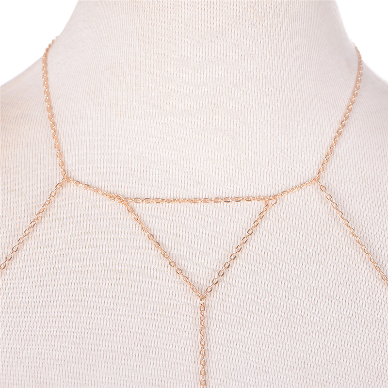 Sujetador de cadena de eslabon - Body Jewelry Online reseña y precio