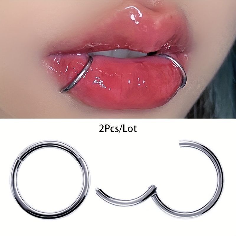2pcs sin costuras de acero ino - Clicker Ring Seamless reseña y precio