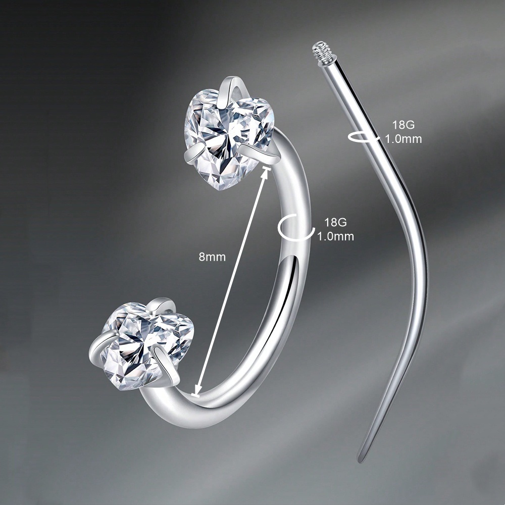 Piercings de Septum de Acero I - Helix Cartilage Ring reseña y precio