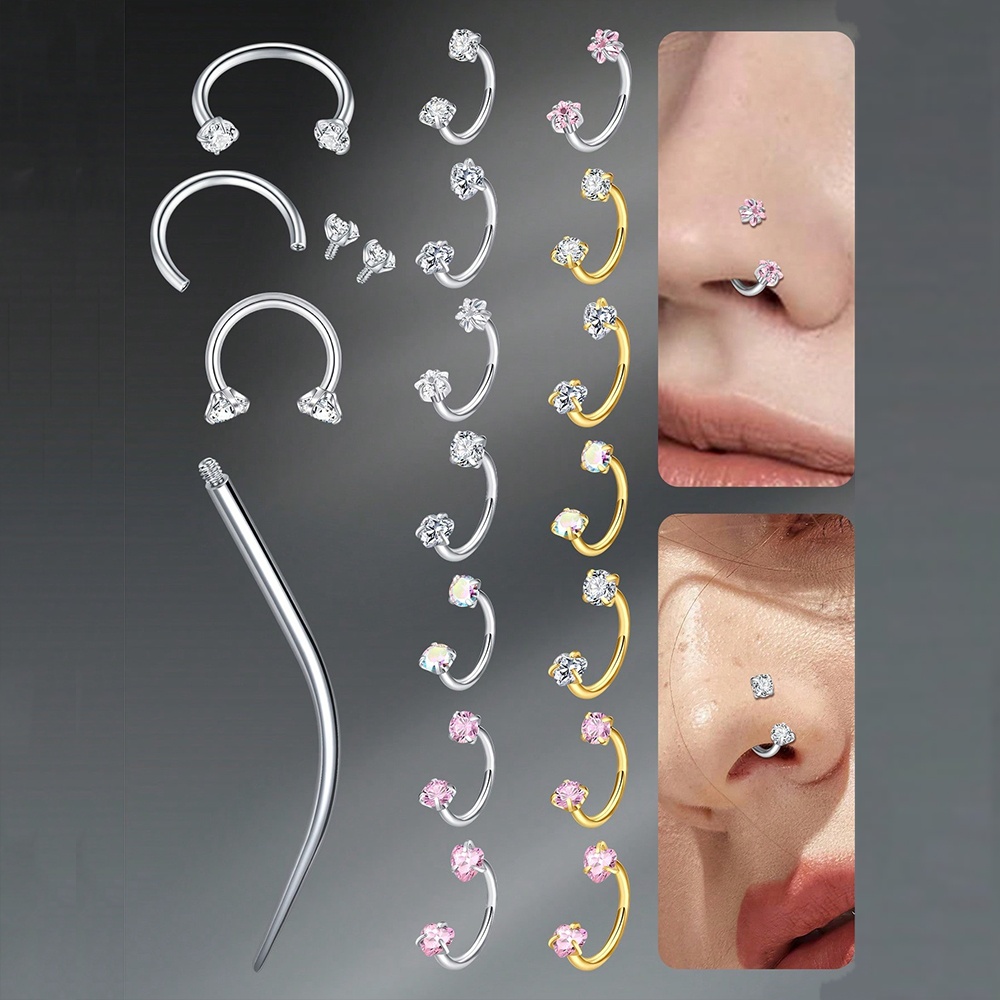 Piercings de Septum de Acero I - Helix Cartilage Ring reseña y precio