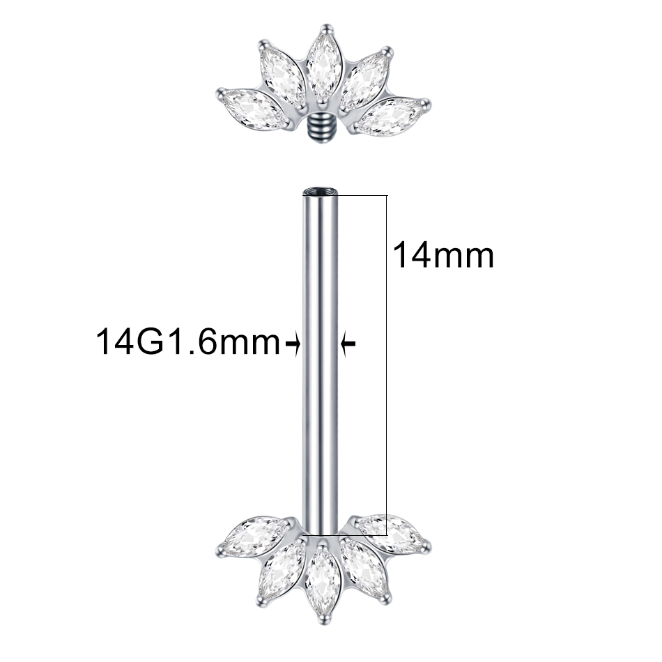 1 pieza G23 titanio pezón Pier - Zoor Body Jewelry reseña y precio