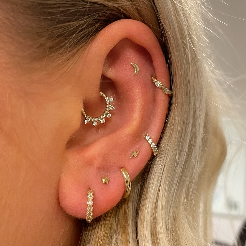 Pendientes de tuerca con forma - Helix Cartilage Ring reseña y precio