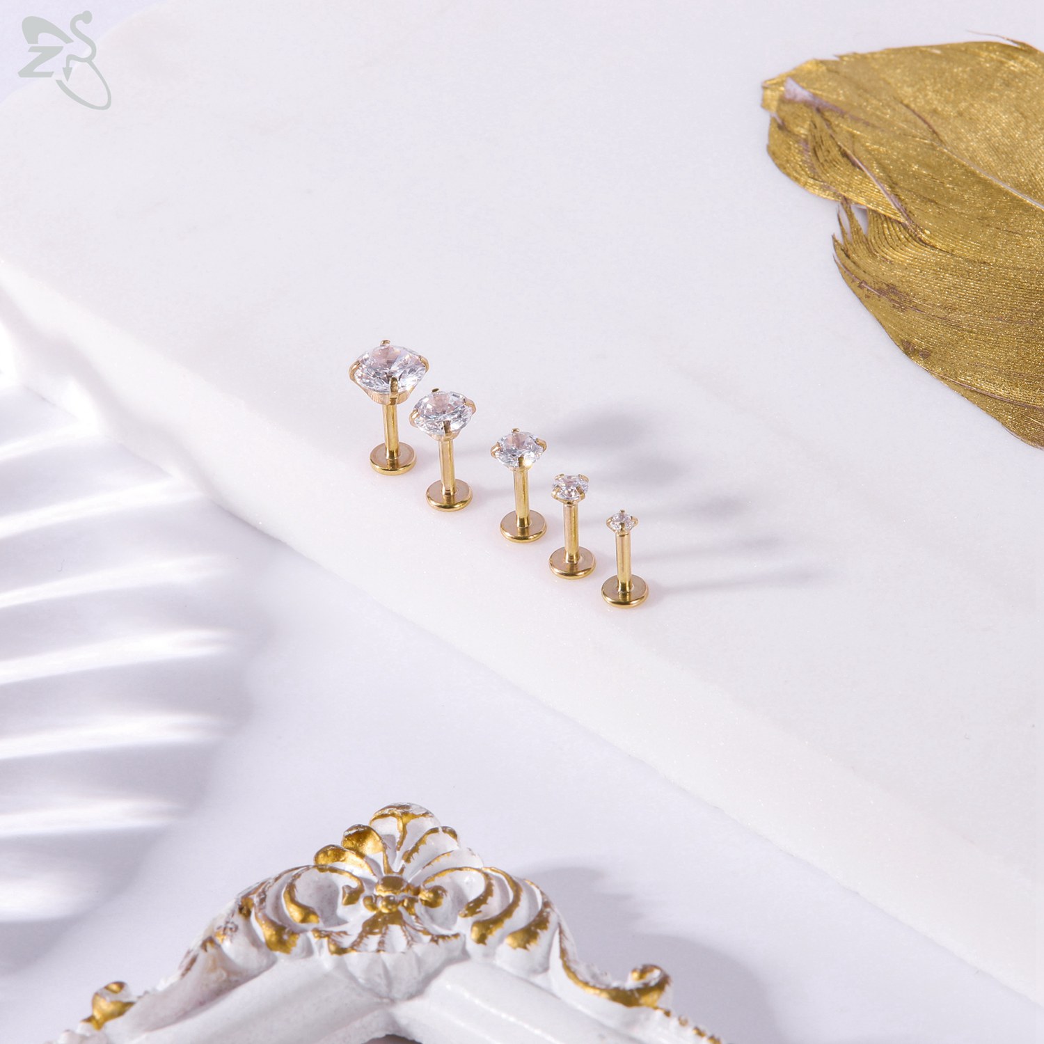 AOEDEJ 10 unids/lote Color dor - Zs Body Jewelry reseña y precio