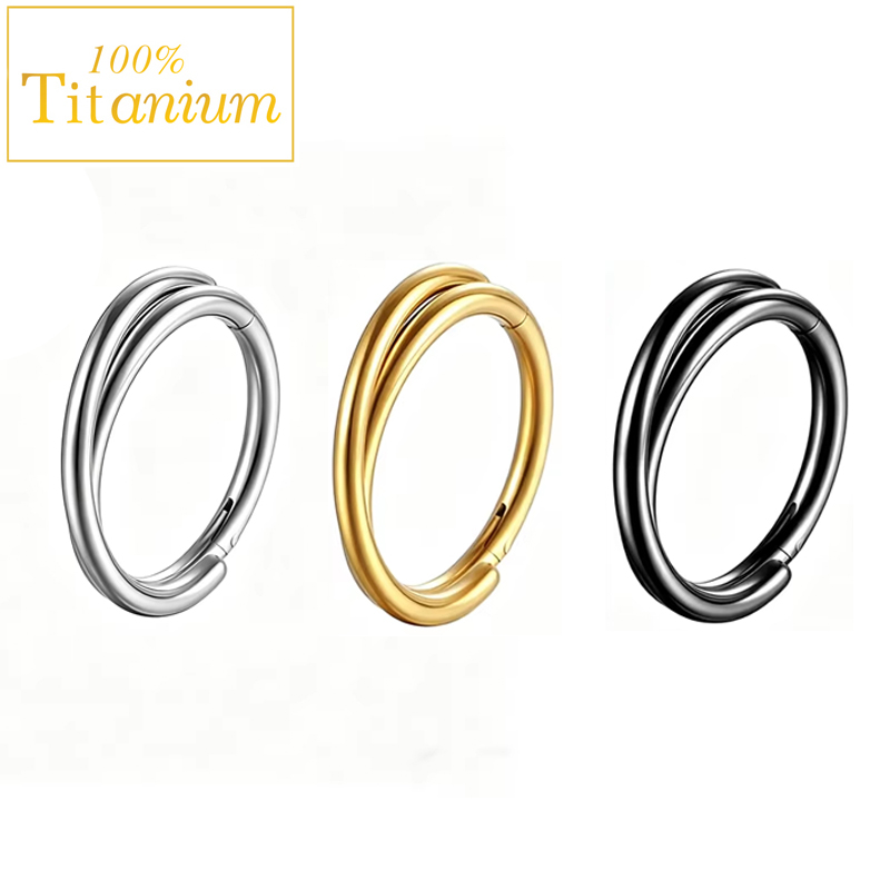 Pendiente de titanio grado G23 - Clicker Ring Seamless reseña y precio
