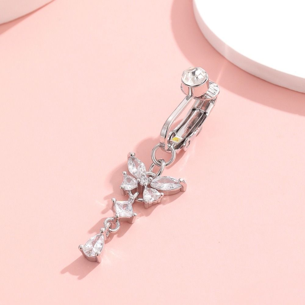 Anillo de Ombligo Falso con Di - Body Jewelry Materials reseña y precio