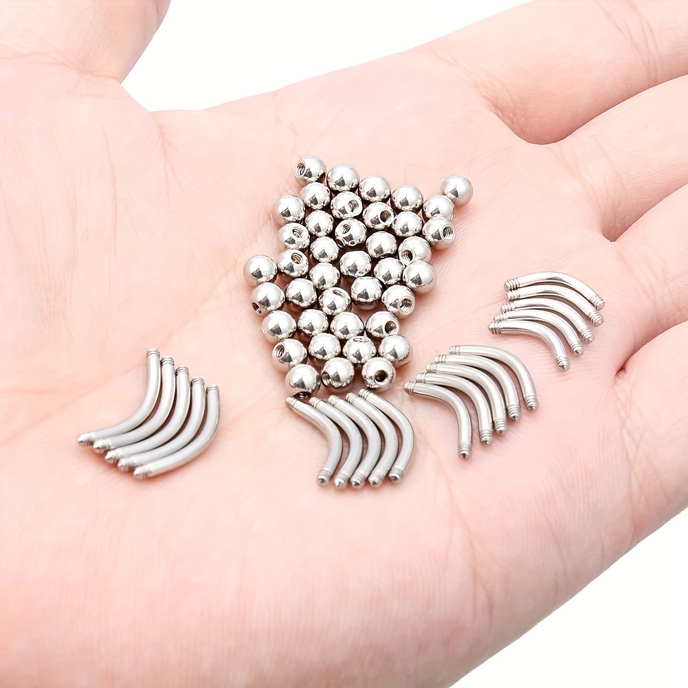 Juego de barras de acero inoxi - Body Jewelry Industrial reseña y precio