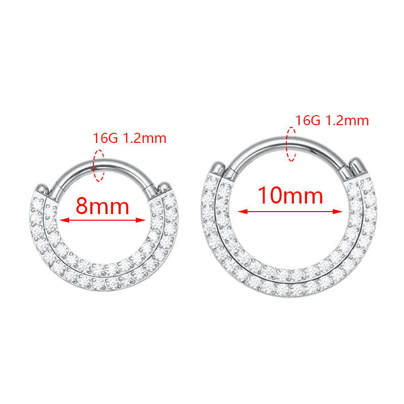 ASTM F136 titanio Clicker tabi - Zoor Body Jewelry reseña y precio