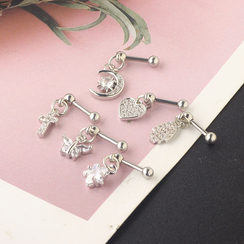 (.) Pendientes de circonita pa - Helix Cartilage Ring reseña y precio