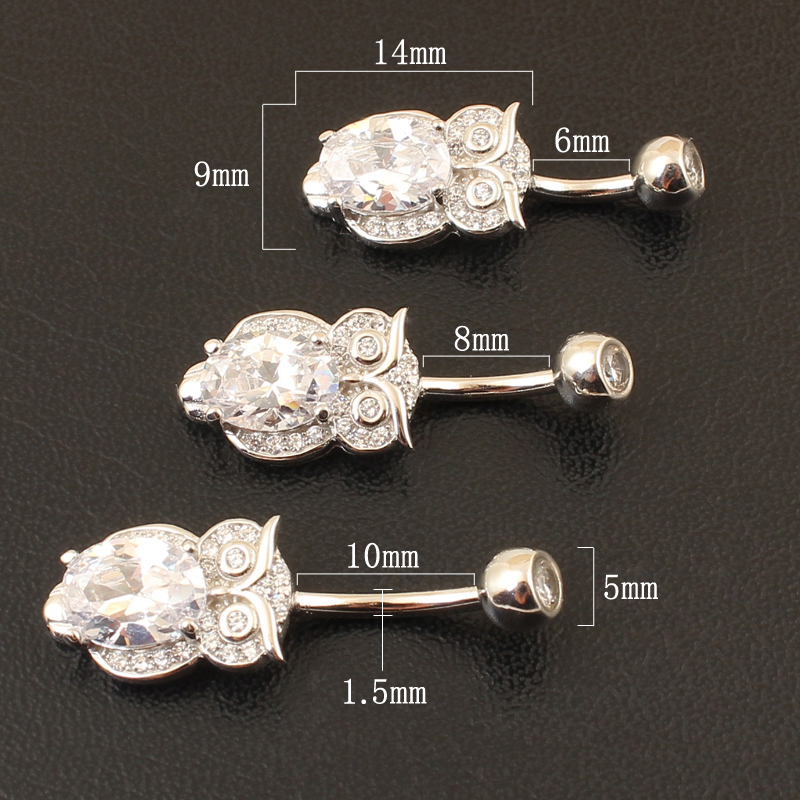 Anillo para ombligo, Plata de  - Body Jewelry Materials reseña y precio