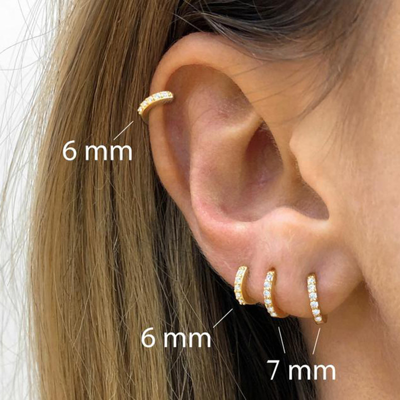 Pendientes de aro de acero ino - Helix Cartilage Ring reseña y precio
