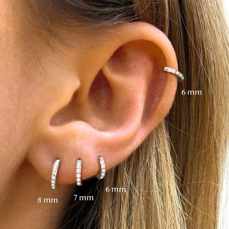 Pendientes de aro de acero ino - Helix Cartilage Ring reseña y precio