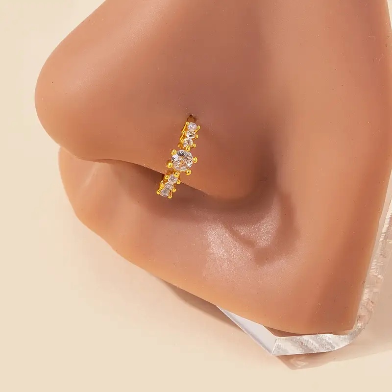 Anillo de nariz amarillo plate - Body Jewelry Materials reseña y precio