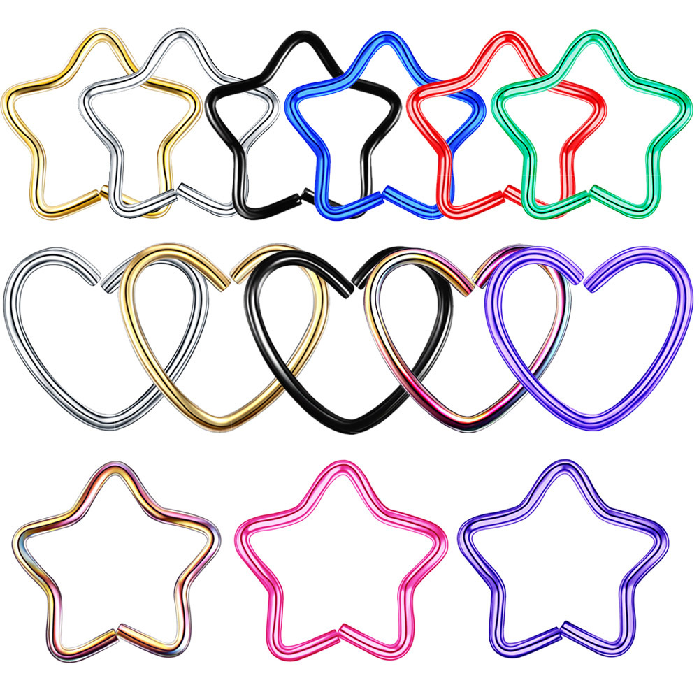 Joyería corporal de acero quir - Helix Cartilage Ring reseña y precio