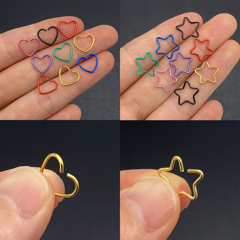 Joyería corporal de acero quir - Helix Cartilage Ring reseña y precio