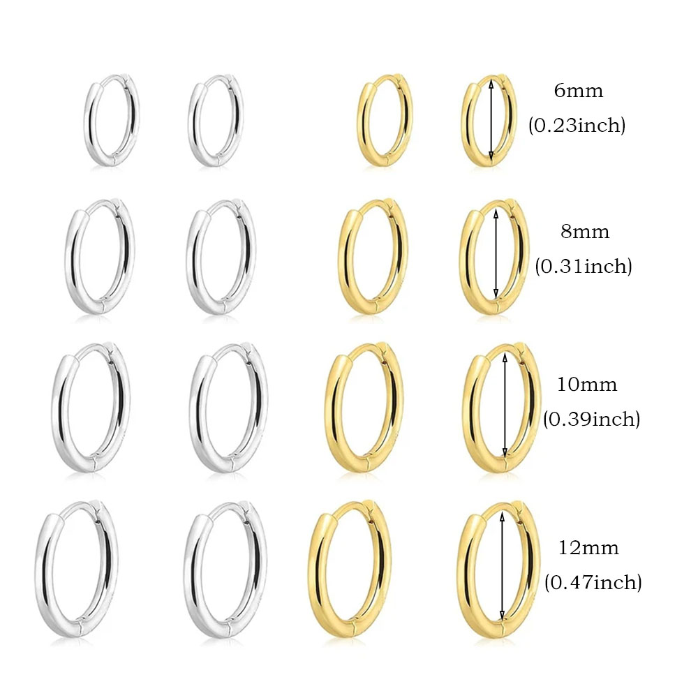 Pendientes de aro circulares d - Helix Cartilage Ring reseña y precio