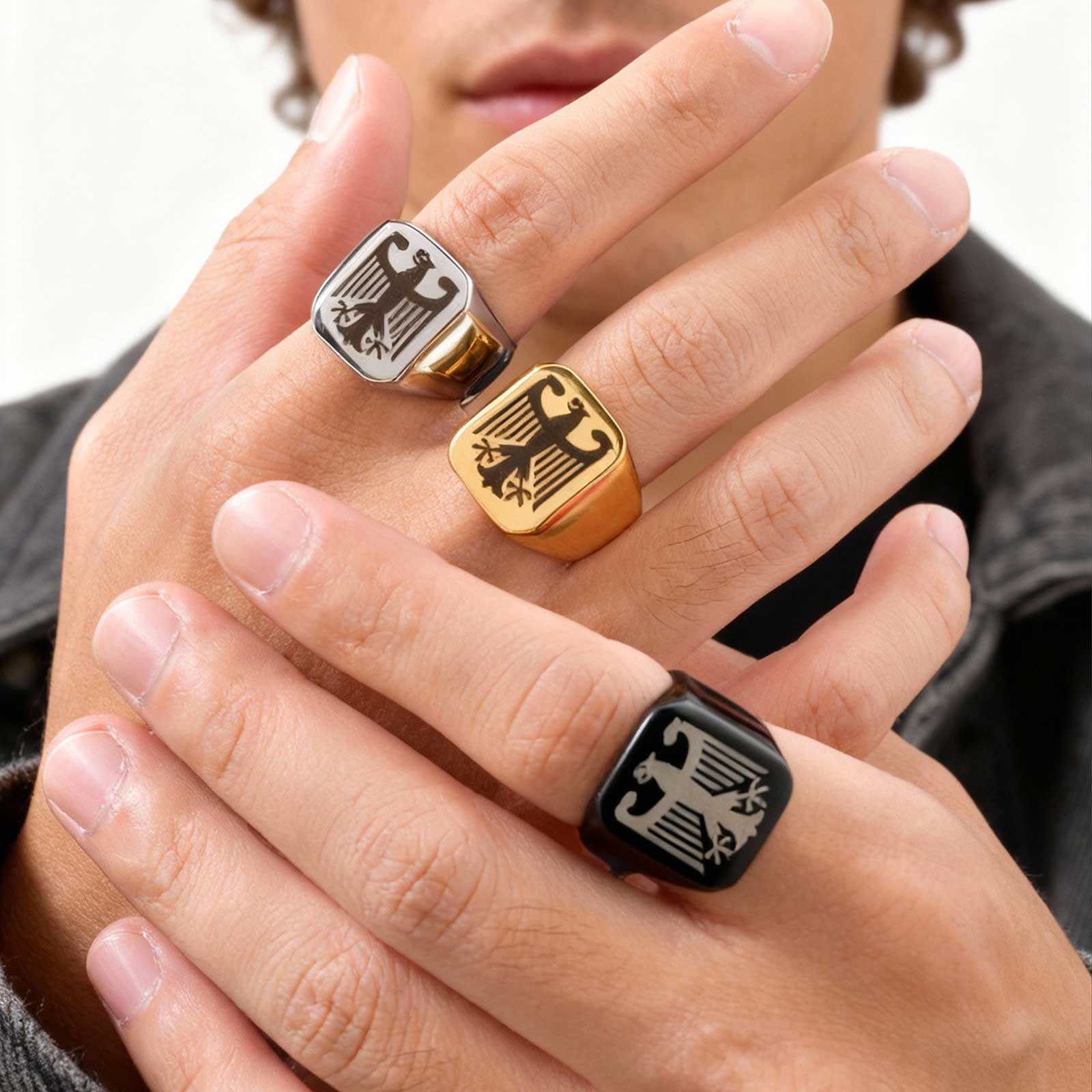 Anillo Personalizado de Halcón - Body Jewelry Wholesale reseña y precio