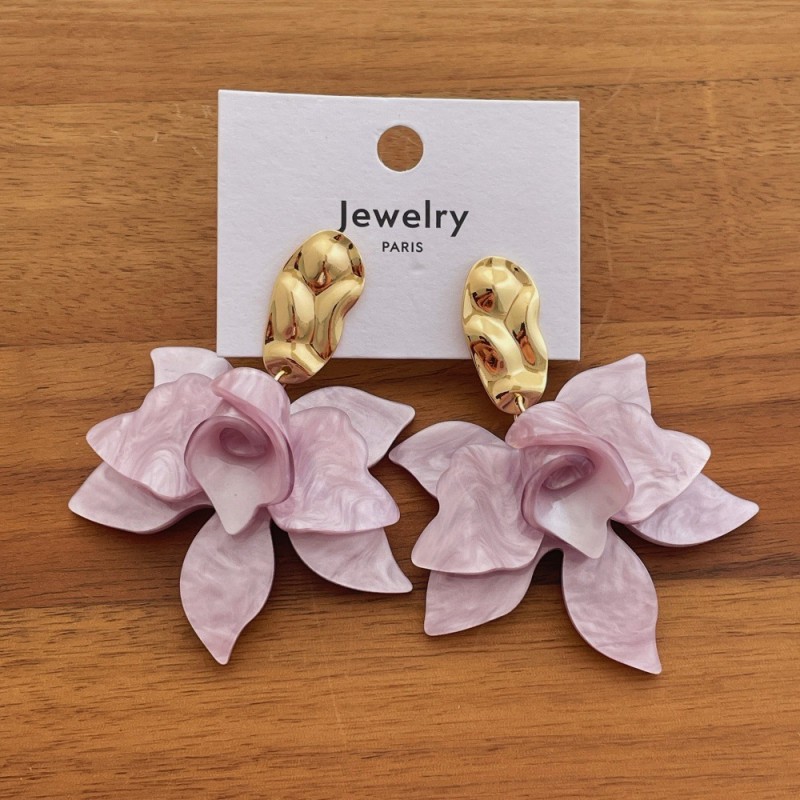 Pendientes de Flor Elegantes c - Body Jewelry Wholesale reseña y precio