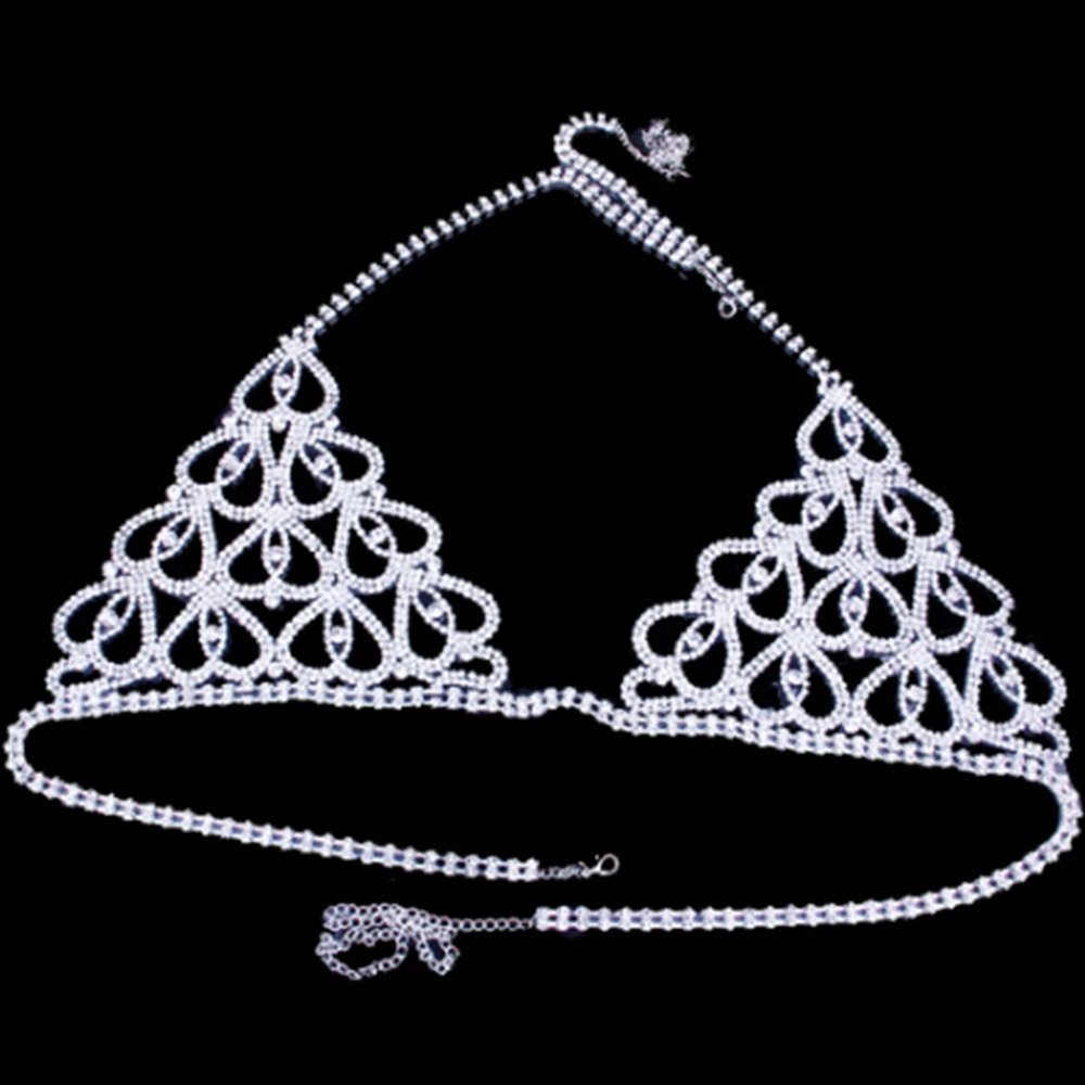 Conjunto de sujetador y Tanga  - Body Jewelry Rhinestone reseña y precio