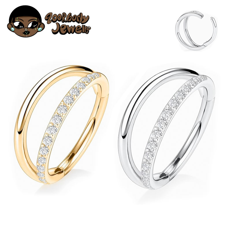 ASTM F136 titanio 16G Luna nar - Zoor Body Jewelry reseña y precio