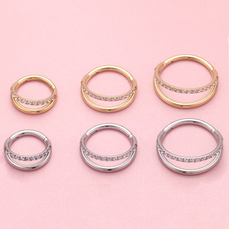 ASTM F136 titanio 16G Luna nar - Zoor Body Jewelry reseña y precio