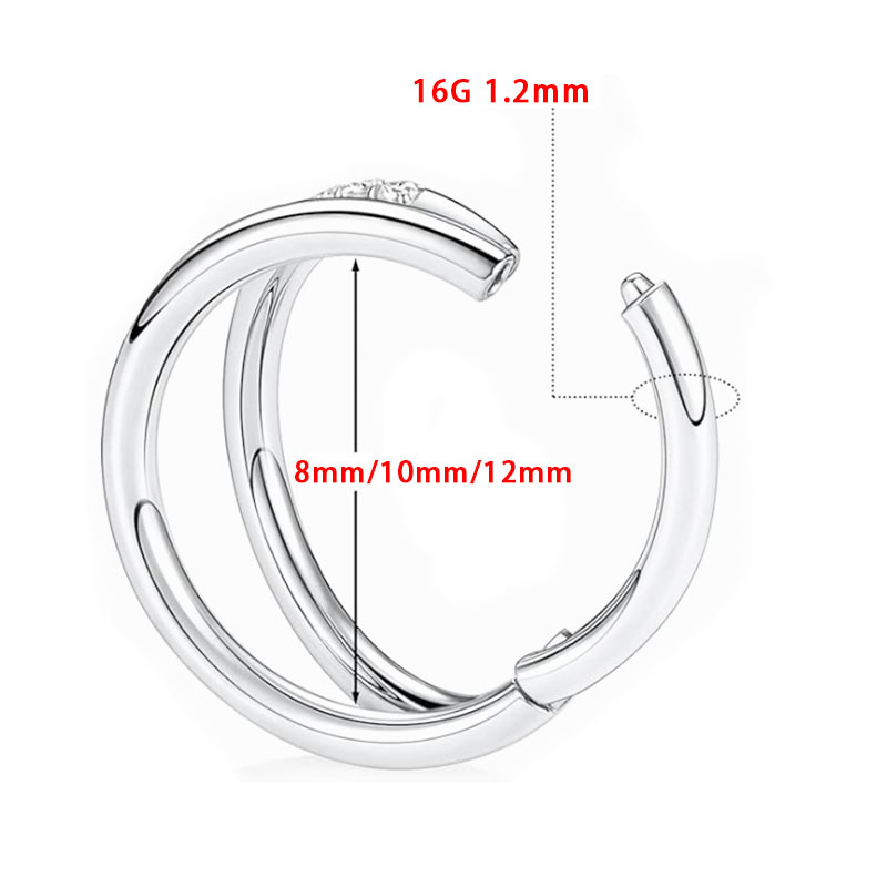 ASTM F136 titanio 16G Luna nar - Zoor Body Jewelry reseña y precio