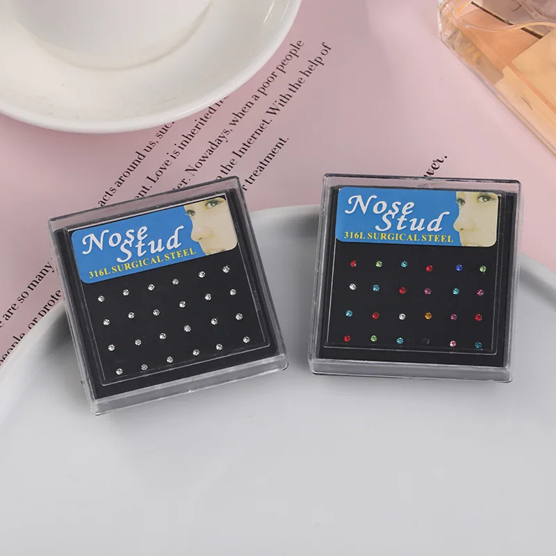 24 unids/caja anillo de nariz  - Body Jewelry Jewelry Box reseña y precio