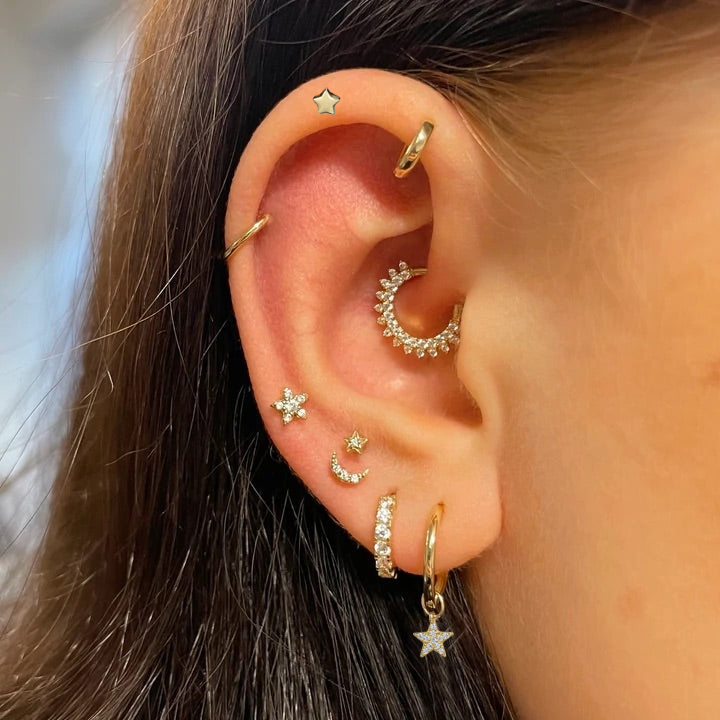 Pendientes Piercing de hélice  - Helix Cartilage Ring reseña y precio