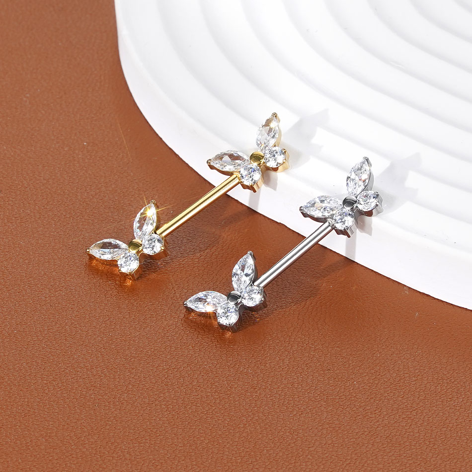 1 Pieza Piercing de Barra Rect - Zoor Body Jewelry reseña y precio