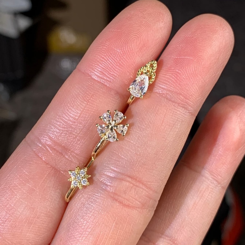 Juego de 3 pinzas para la nari - Body Jewelry Materials reseña y precio