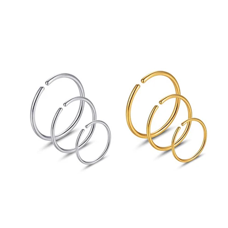 Lote de 6 Anillos Hipoalergéni - Body Jewelry And Earrings reseña y precio